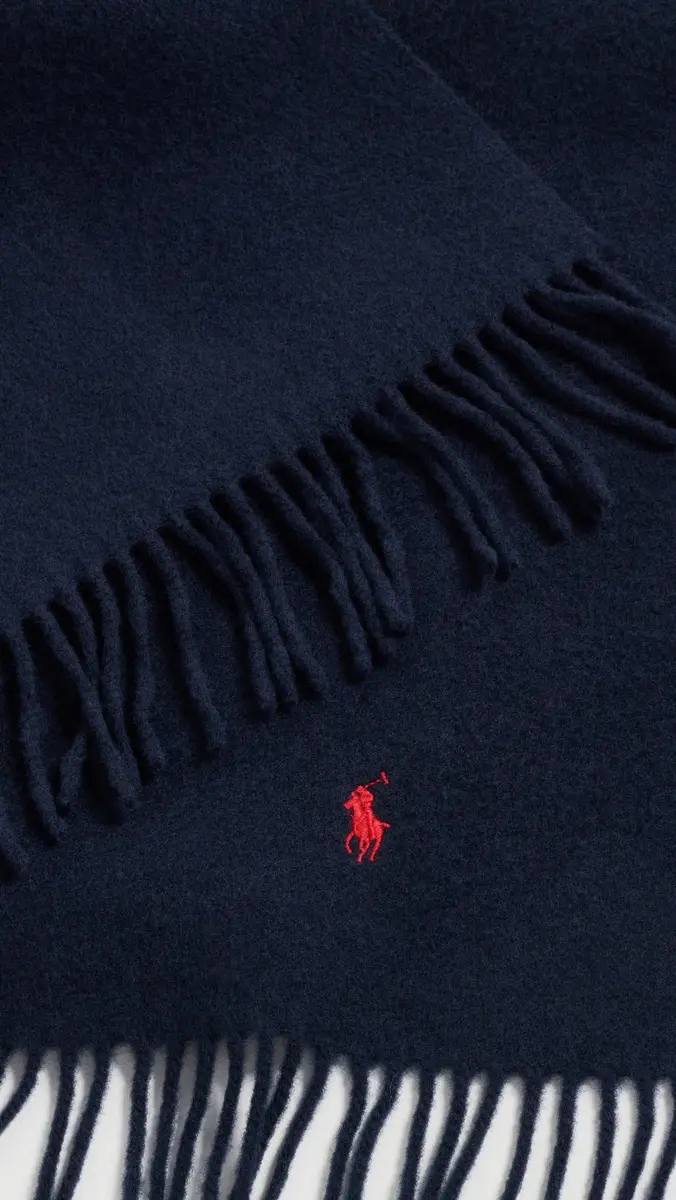 Polo Ralph Lauren Solid Recycled Wool Scarf | Thumbnail 4 Polo Ralph Lauren Solid Recycled Wool Scarf | Thumbnail 4