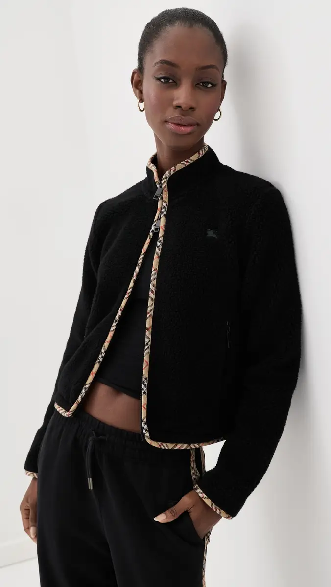 Burberry Felicia Fleece Zip | Thumbnail 2 Burberry Felicia Fleece Zip | Thumbnail 2
