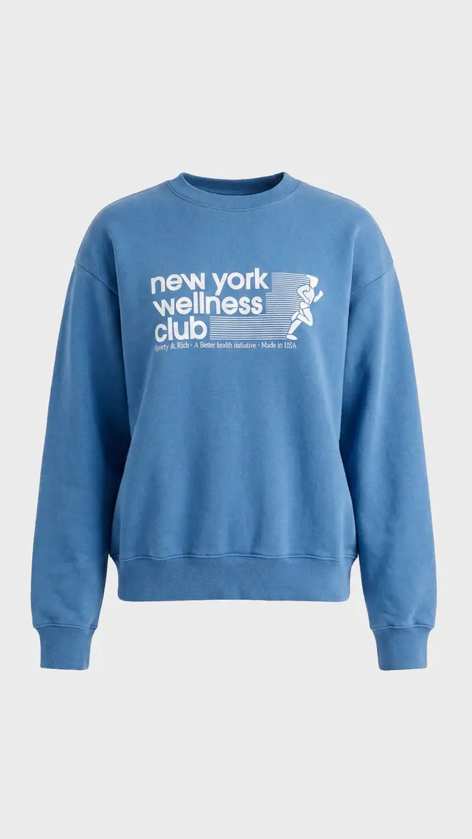 Sporty & Rich USA Wellness Club Crewneck Sweatshirt | Thumbnail 2