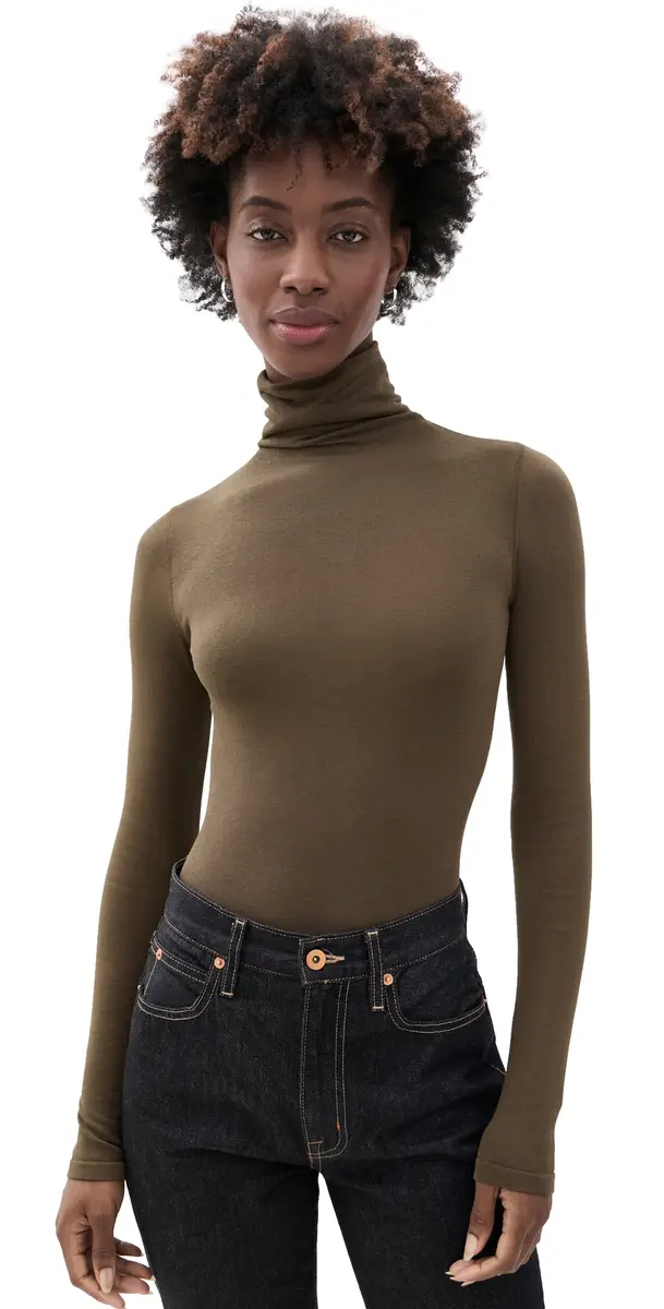 Wolford Colorado Thong Bodysuit Dark Wood S | Image 1 Wolford Colorado Thong Bodysuit Dark Wood S | Image 1