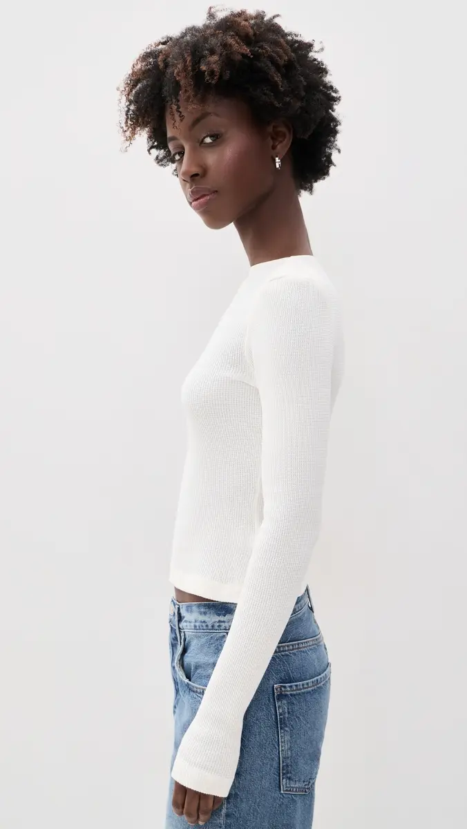 Citizens of Humanity Long Sleeve Baby Waffle Tee | Thumbnail 4 Citizens of Humanity Long Sleeve Baby Waffle Tee | Thumbnail 4