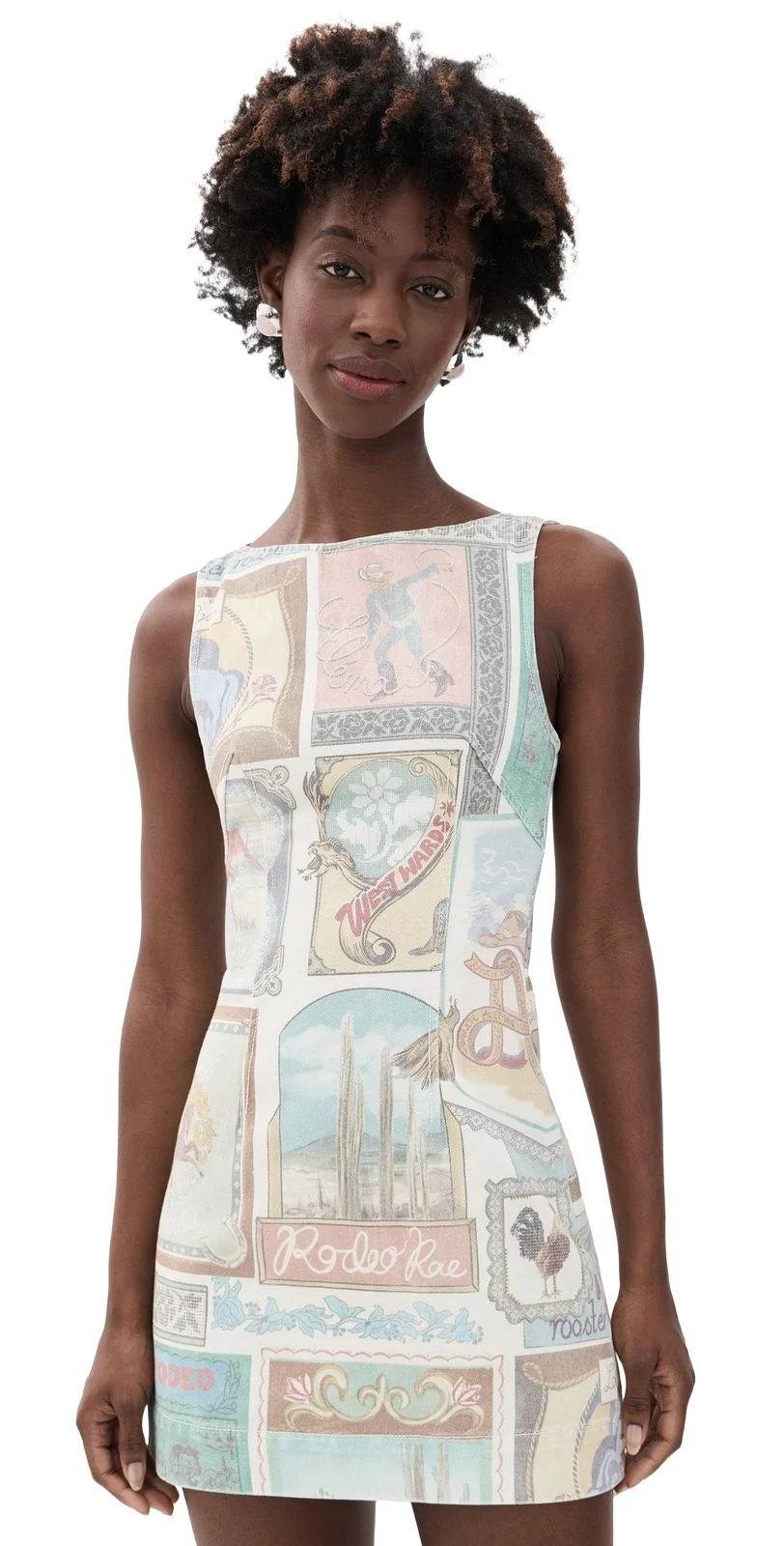 ALÉMAIS Andie Denim Mini Dress