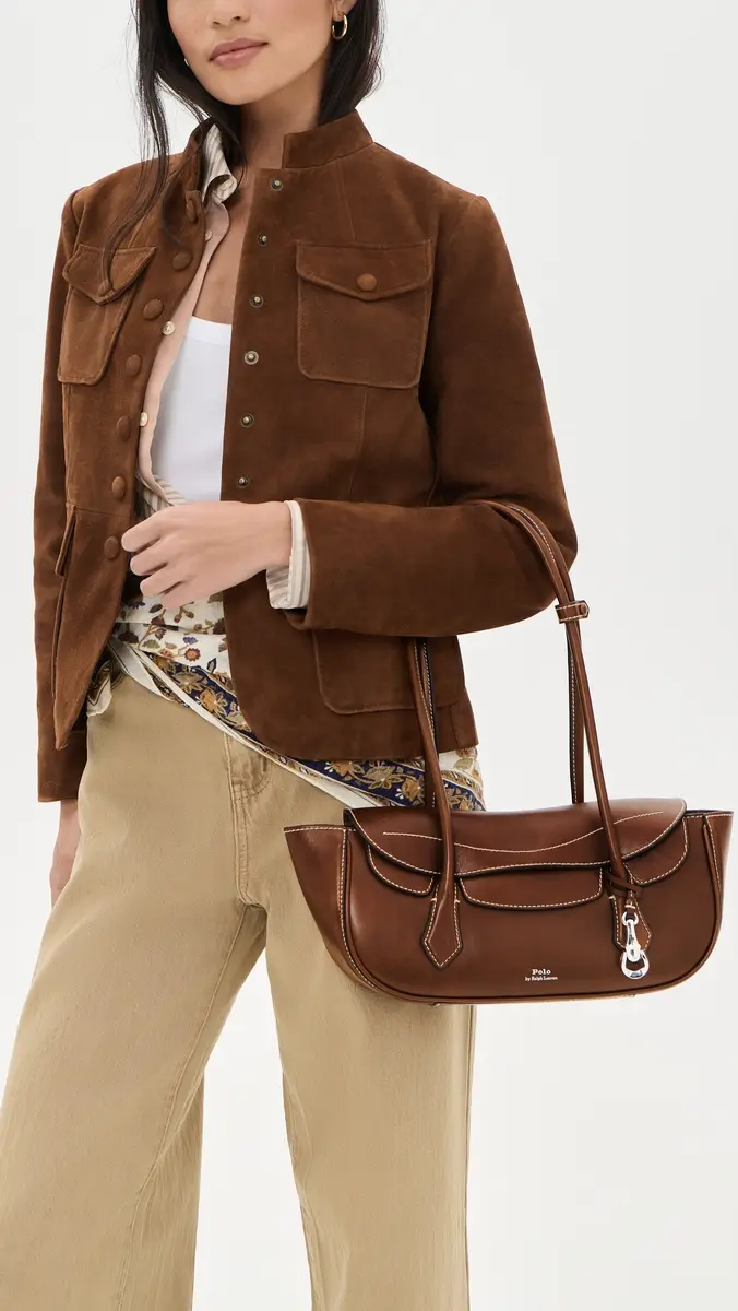 Polo Ralph Lauren Shiny Tumbled Blaze Shoulder Bag | Thumbnail 3 Polo Ralph Lauren Shiny Tumbled Blaze Shoulder Bag | Thumbnail 3