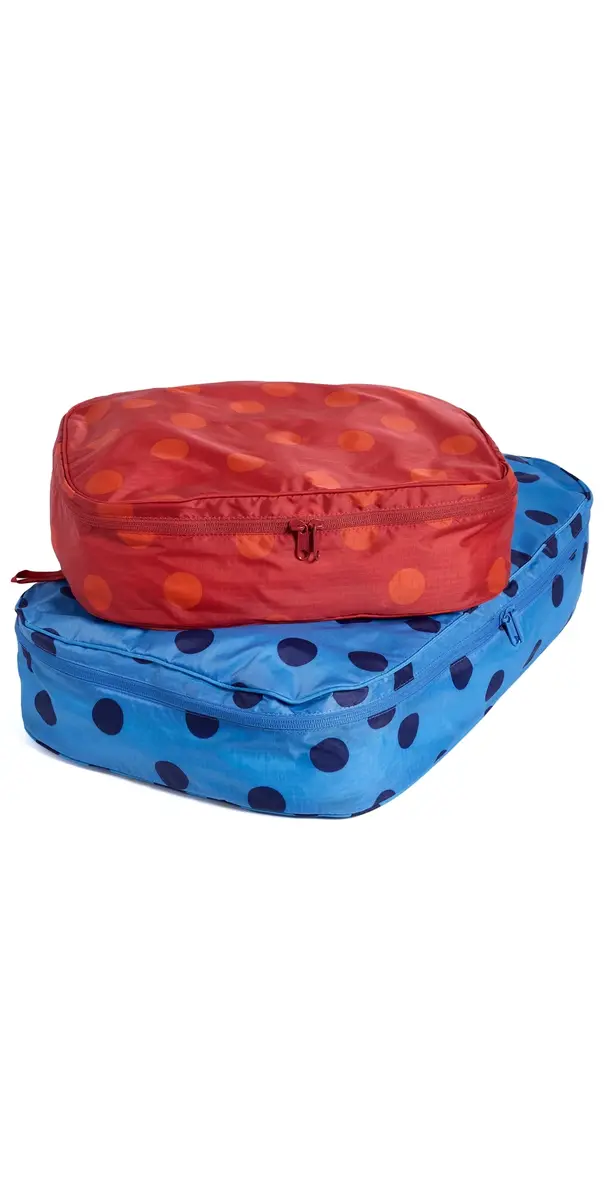 BAGGU Large Packing Cube Set Polka Dot Mix One Size | Image 1 BAGGU Large Packing Cube Set Polka Dot Mix One Size | Image 1