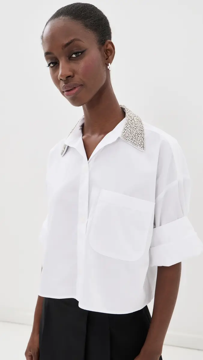 TWP Next Ex Crystal Collar Button Down Shirt | Thumbnail 2 TWP Next Ex Crystal Collar Button Down Shirt | Thumbnail 2