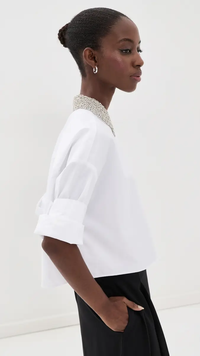 TWP Next Ex Crystal Collar Button Down Shirt | Thumbnail 4 TWP Next Ex Crystal Collar Button Down Shirt | Thumbnail 4
