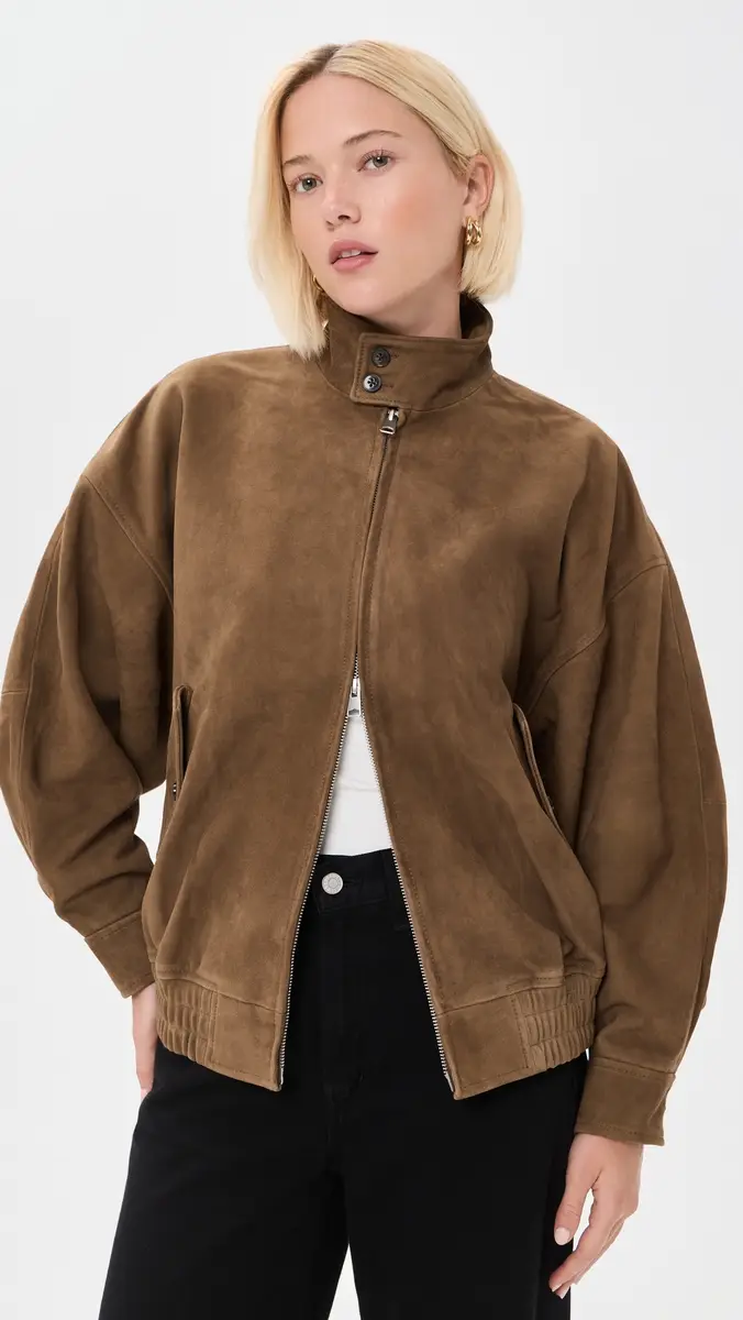 AGOLDE Blair Goatskin Suede Jacket | Thumbnail 2 AGOLDE Blair Goatskin Suede Jacket | Thumbnail 2