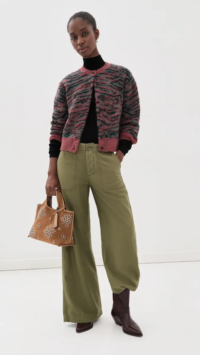 3.1 Phillip Lim Tiger Print Crew Neck Cardigan | Thumbnail 5 3.1 Phillip Lim Tiger Print Crew Neck Cardigan | Thumbnail 5