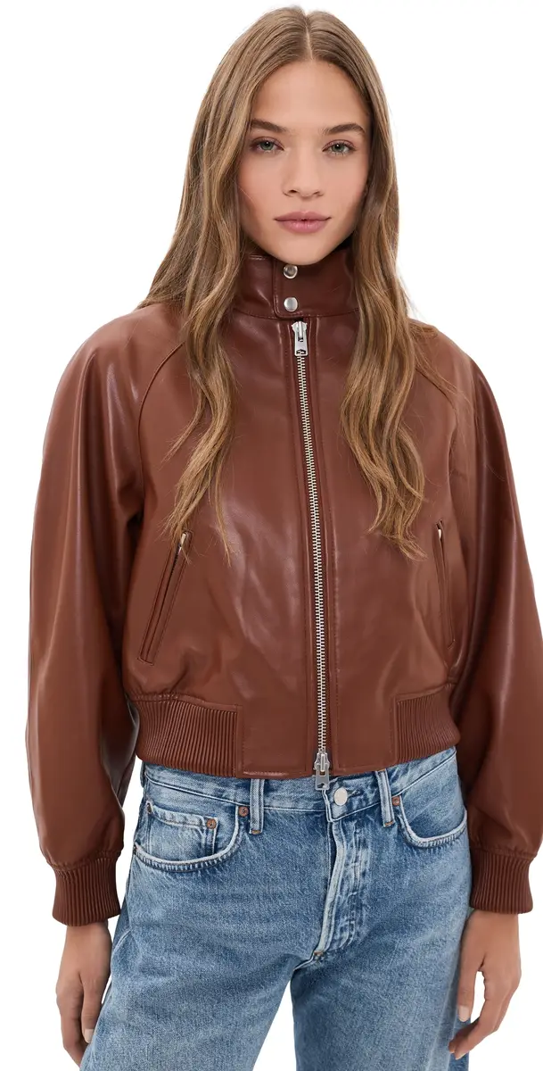AGOLDE Nova Bomber Jacket PALIANDER | Image 1 AGOLDE Nova Bomber Jacket PALIANDER | Image 1