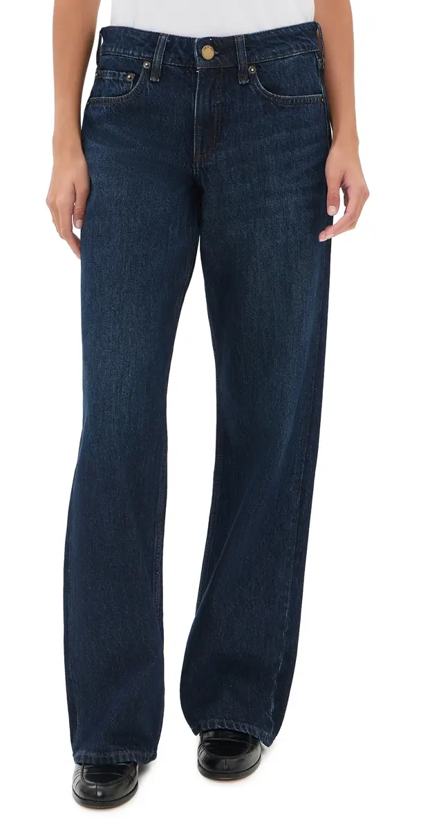 rag & bone Cam Low Rise Straight Jeans