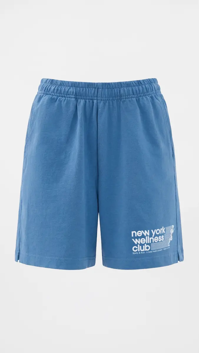 Sporty & Rich USA Wellness Club Gym Shorts 5.5 | Thumbnail 2 Sporty & Rich USA Wellness Club Gym Shorts 5.5 | Thumbnail 2