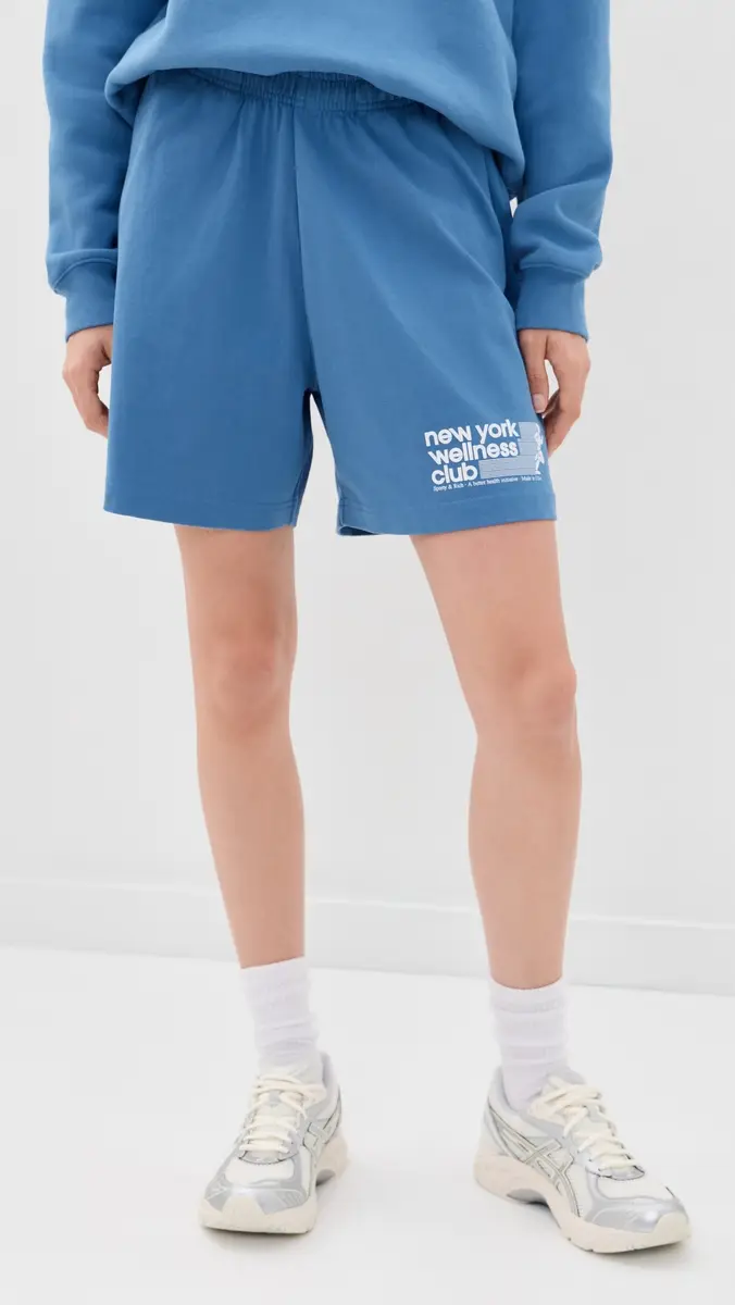 Sporty & Rich USA Wellness Club Gym Shorts 5.5 | Thumbnail 3 Sporty & Rich USA Wellness Club Gym Shorts 5.5 | Thumbnail 3