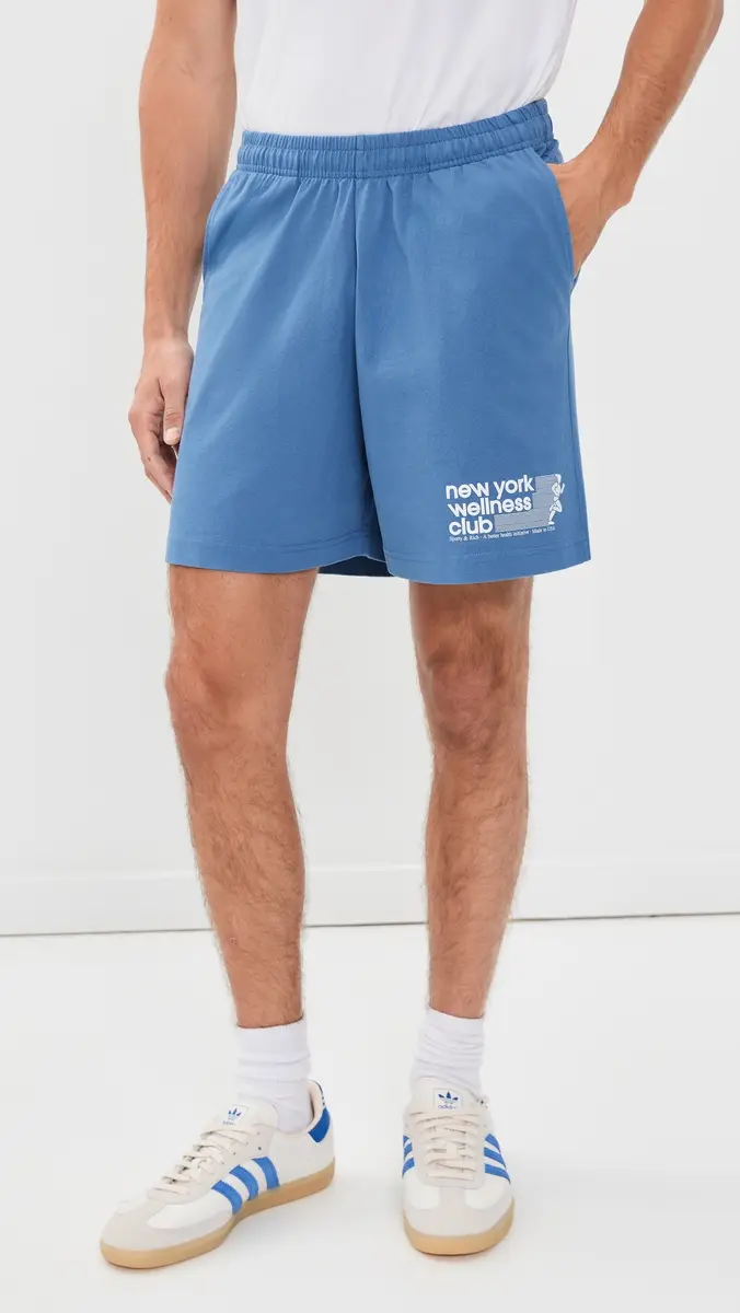 Sporty & Rich USA Wellness Club Gym Shorts 5.5 | Thumbnail 4 Sporty & Rich USA Wellness Club Gym Shorts 5.5 | Thumbnail 4