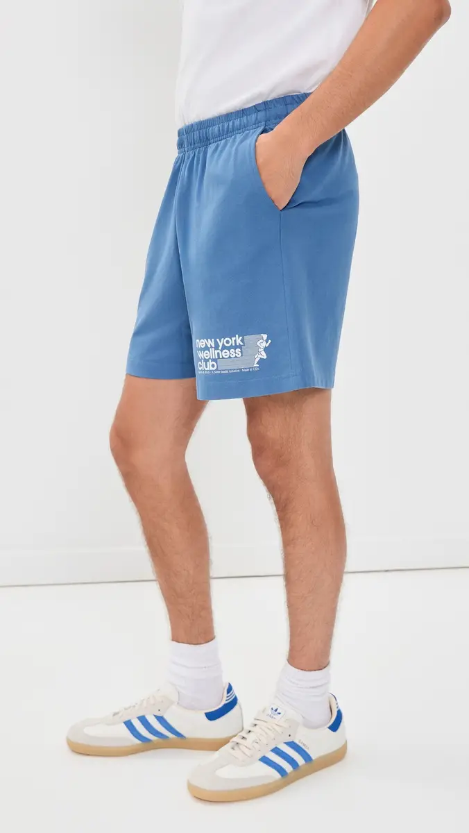Sporty & Rich USA Wellness Club Gym Shorts 5.5 | Thumbnail 6 Sporty & Rich USA Wellness Club Gym Shorts 5.5 | Thumbnail 6
