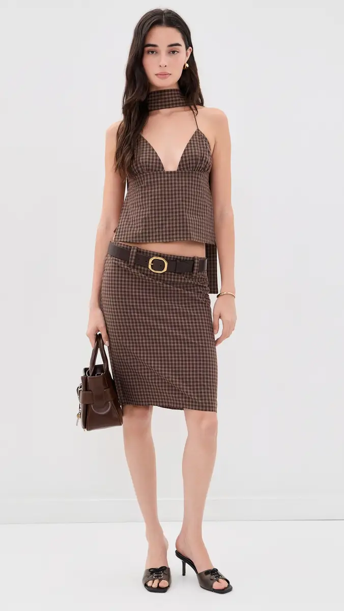 LIONESS Play On Midi Skirt | Thumbnail 5 LIONESS Play On Midi Skirt | Thumbnail 5