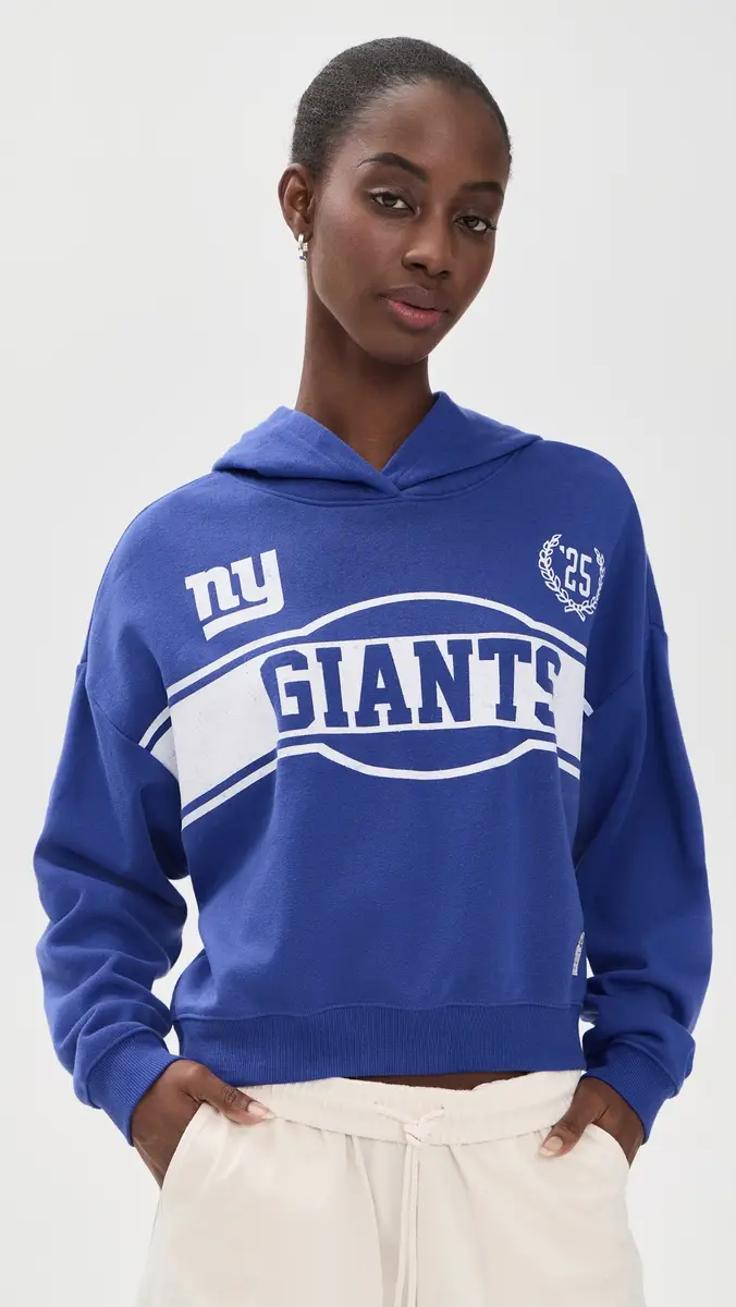 Junk Food New York Giants Oversized Cropped Hoodie | Thumbnail 2 Junk Food New York Giants Oversized Cropped Hoodie | Thumbnail 2
