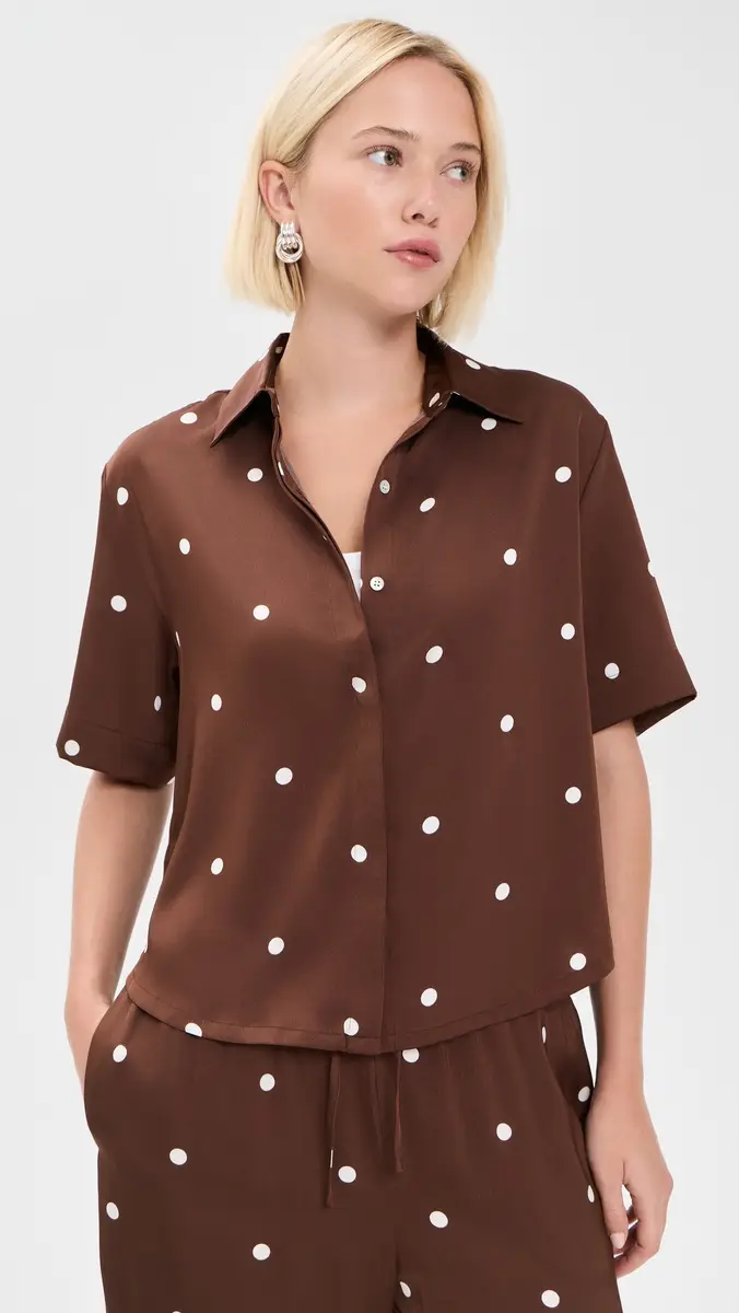 Z Supply Mari Button Up Dot Top | Thumbnail 2 Z Supply Mari Button Up Dot Top | Thumbnail 2