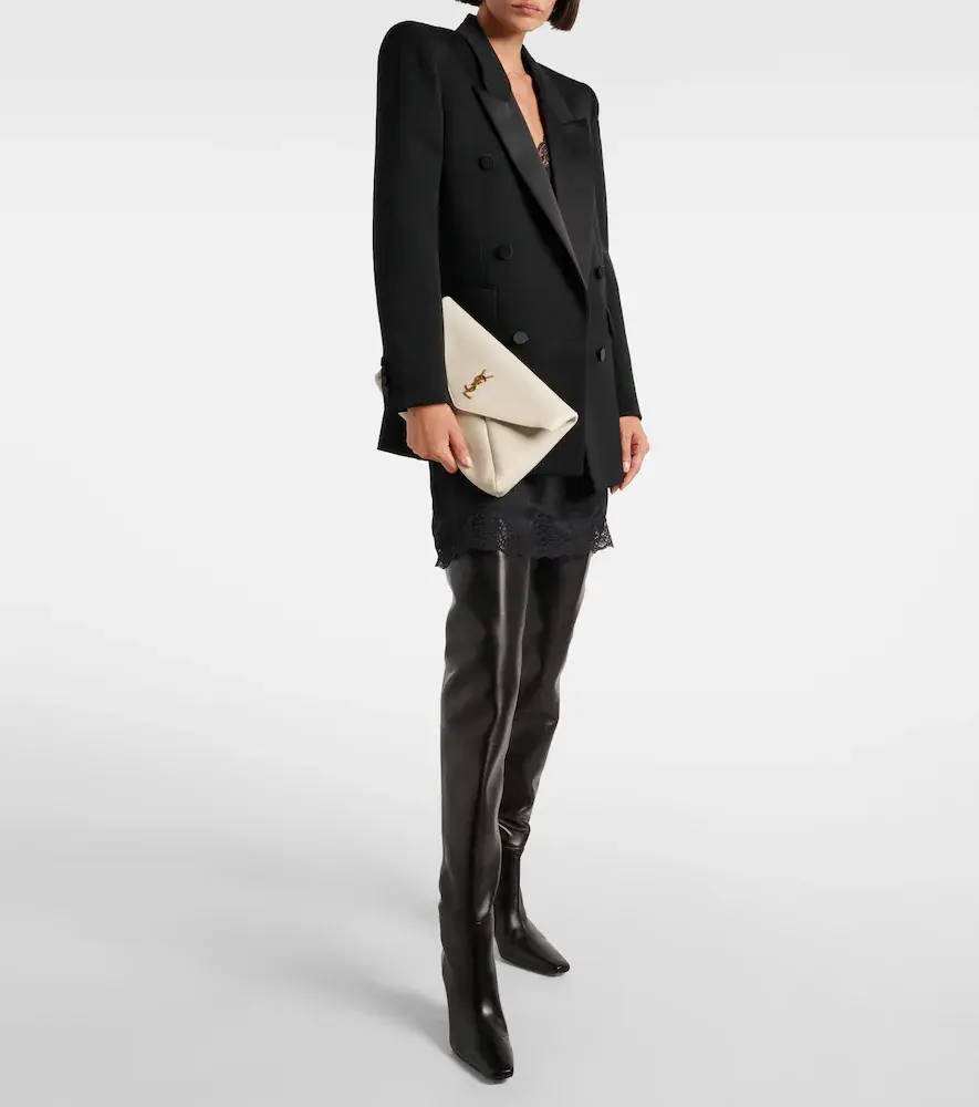 Saint Laurent Cassandre Large leather clutch | Thumbnail 5 Saint Laurent Cassandre Large leather clutch | Thumbnail 5