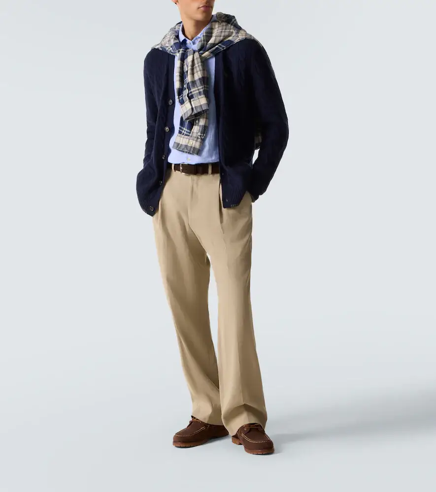 Polo Ralph Lauren Pony cable-knit wool and cashmere cardigan | Thumbnail 6