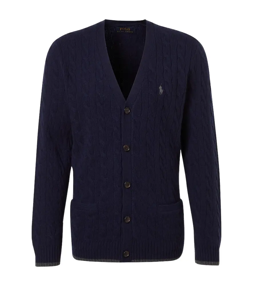 Polo Ralph Lauren Pony cable-knit wool and cashmere cardigan