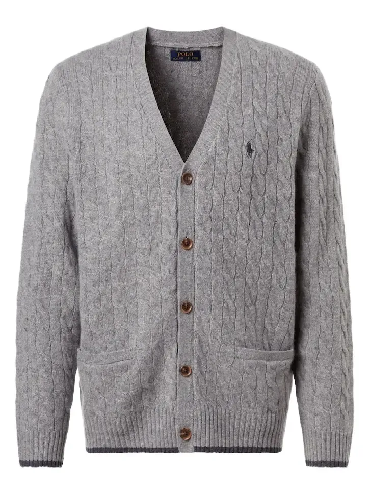 Cable-knit cashmere cardigan Cable-knit cashmere cardigan
