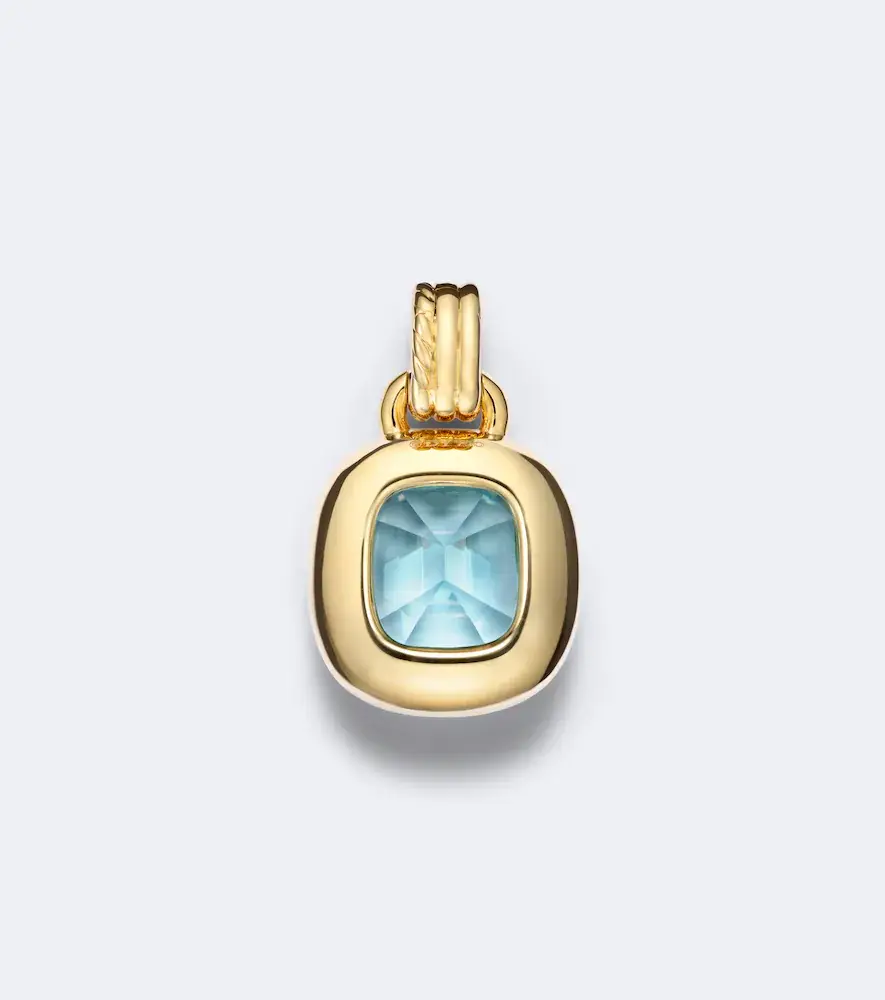 David Yurman DY Mercer 18kt gold pendant with topaz and diamonds | Thumbnail 2