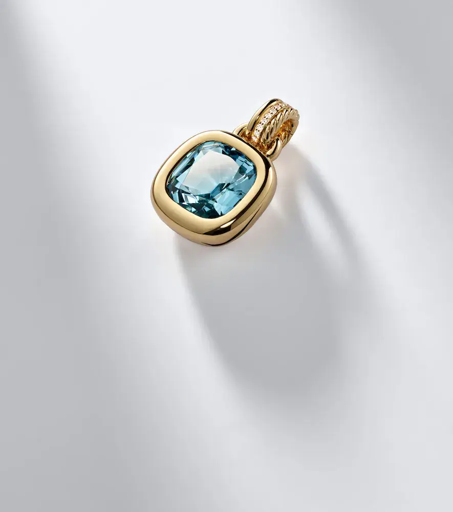 David Yurman DY Mercer 18kt gold pendant with topaz and diamonds | Thumbnail 5