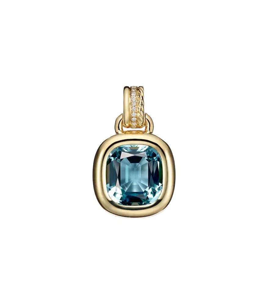 David Yurman DY Mercer 18kt gold pendant with topaz and diamonds | Image 1 David Yurman DY Mercer 18kt gold pendant with topaz and diamonds | Image 1