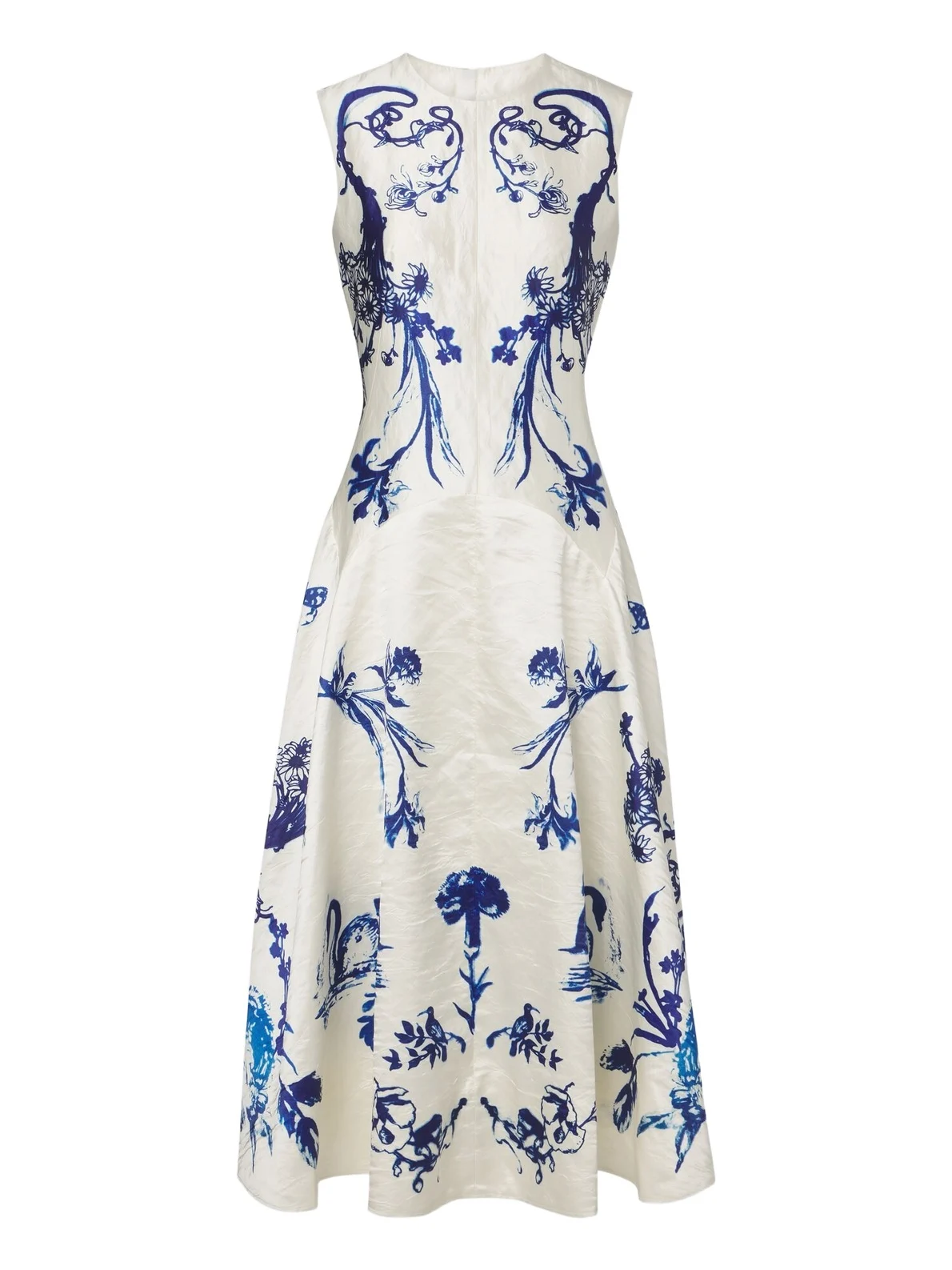Erdem Floral twill midi dress