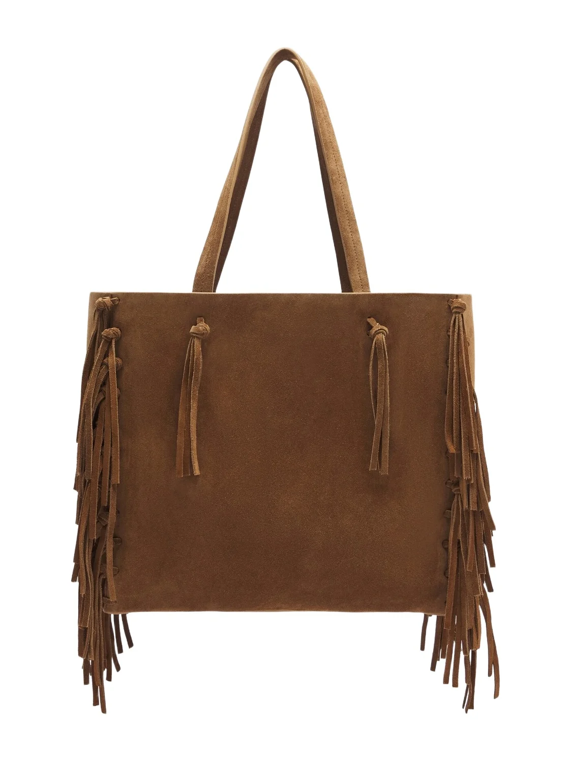 Nili Lotan Joni fringed suede tote bag