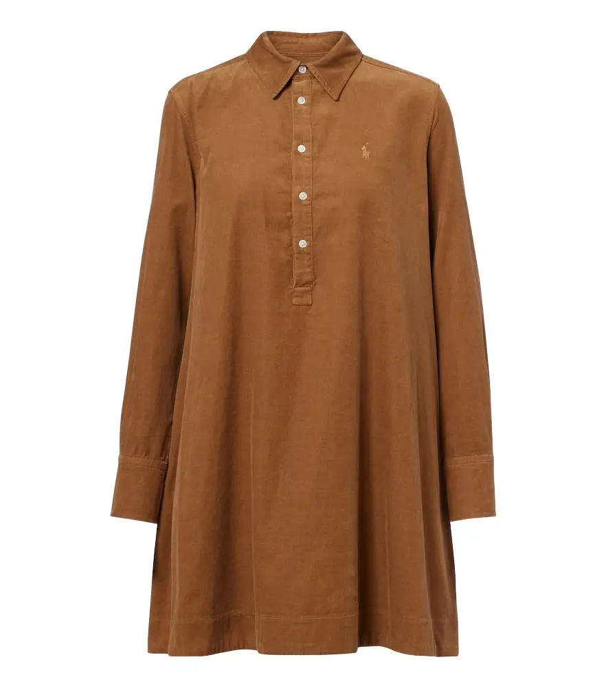 Polo Ralph Lauren Cotton corduroy minidress | Image 1 Polo Ralph Lauren Cotton corduroy minidress | Image 1
