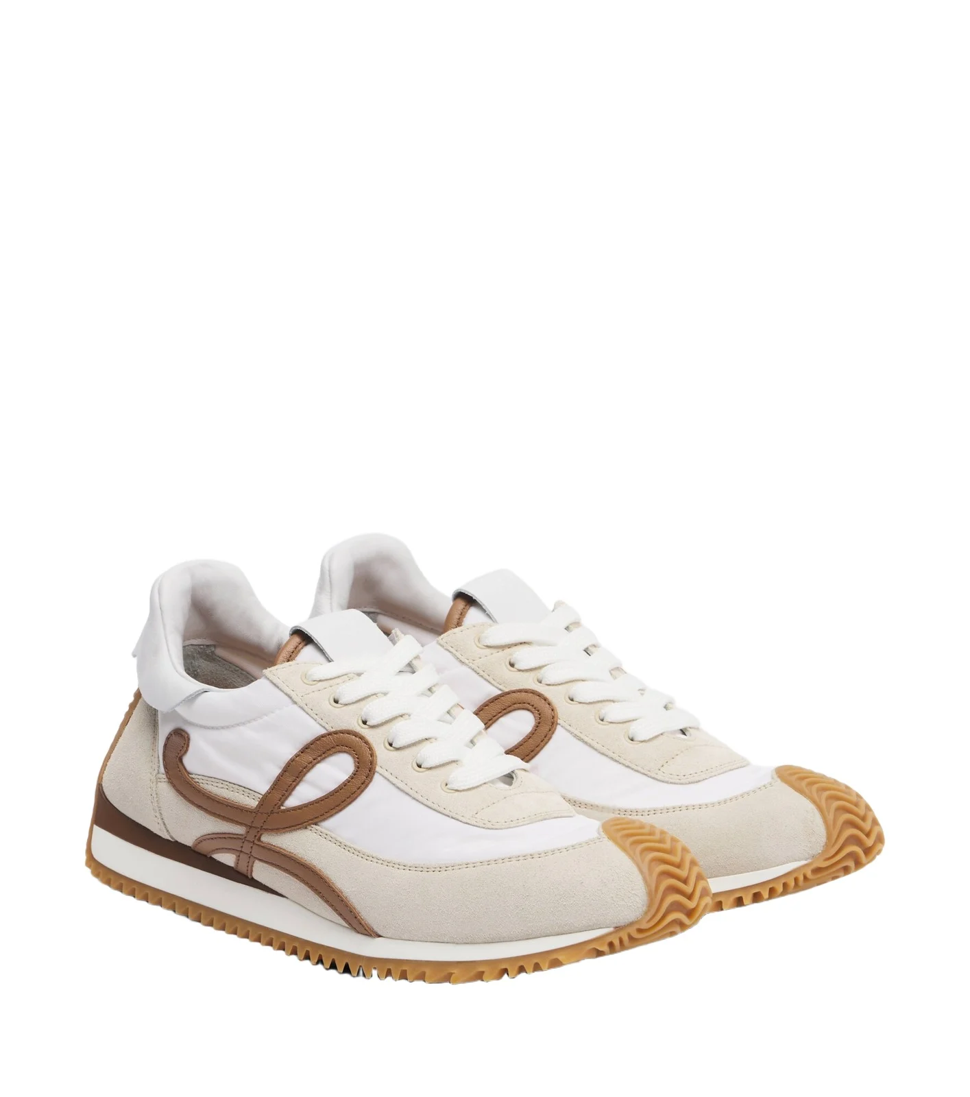 Flow Runner 2.0 suede-trimmed sneakers Flow Runner 2.0 suede-trimmed sneakers