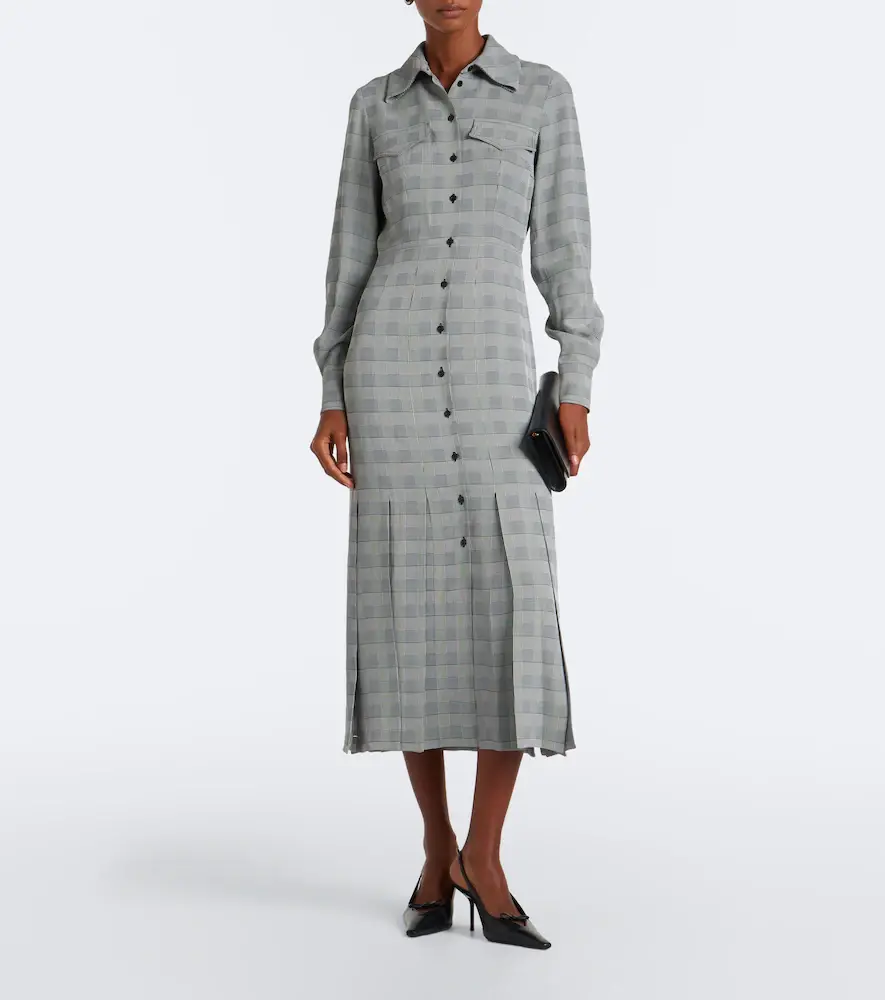 Emilia Wickstead Caliste checked shirtdress | Thumbnail 4 Emilia Wickstead Caliste checked shirtdress | Thumbnail 4
