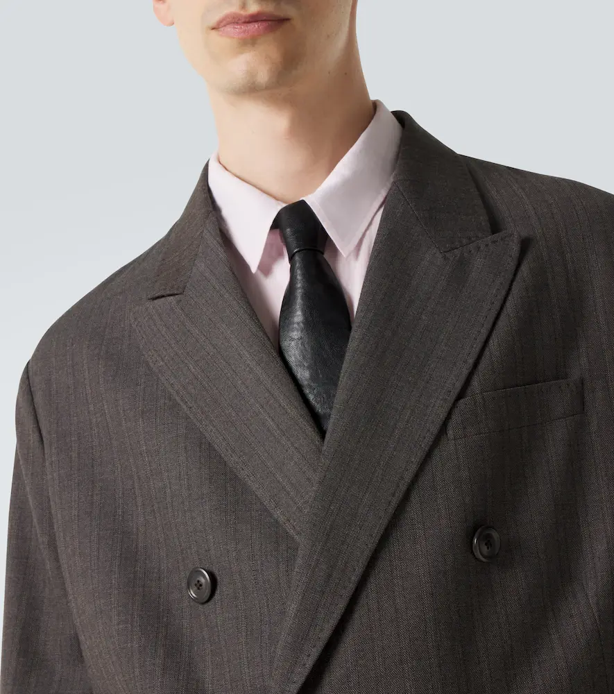 Our Legacy Halt striped wool and cotton blazer | Thumbnail 3