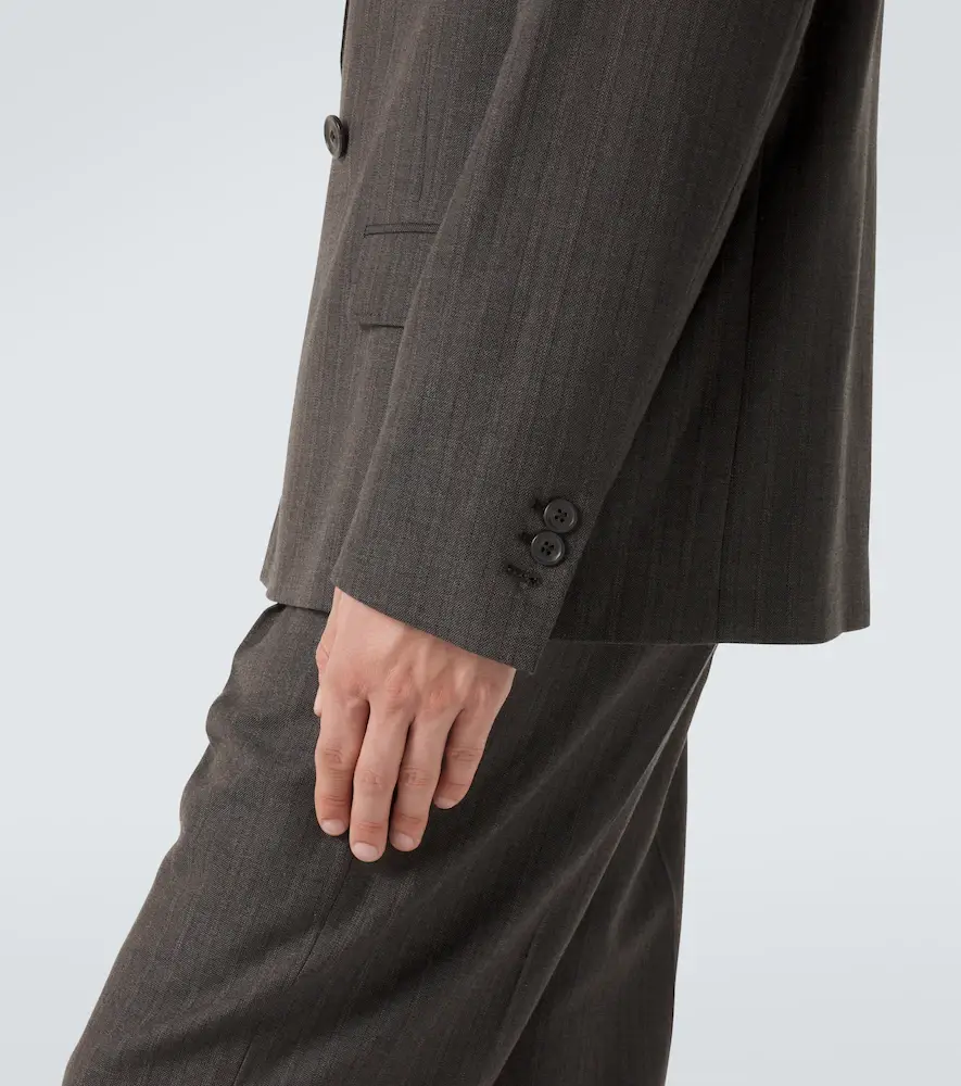 Our Legacy Halt striped wool and cotton blazer | Thumbnail 4