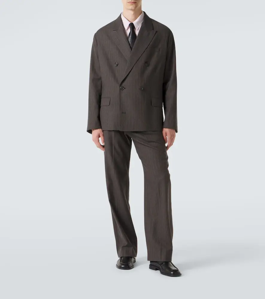 Our Legacy Halt striped wool and cotton blazer | Thumbnail 5