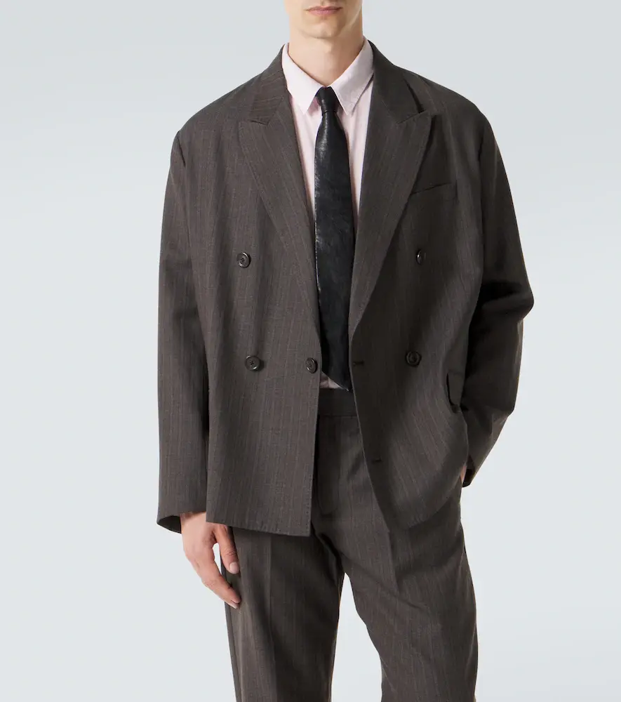 Our Legacy Halt striped wool and cotton blazer | Thumbnail 7