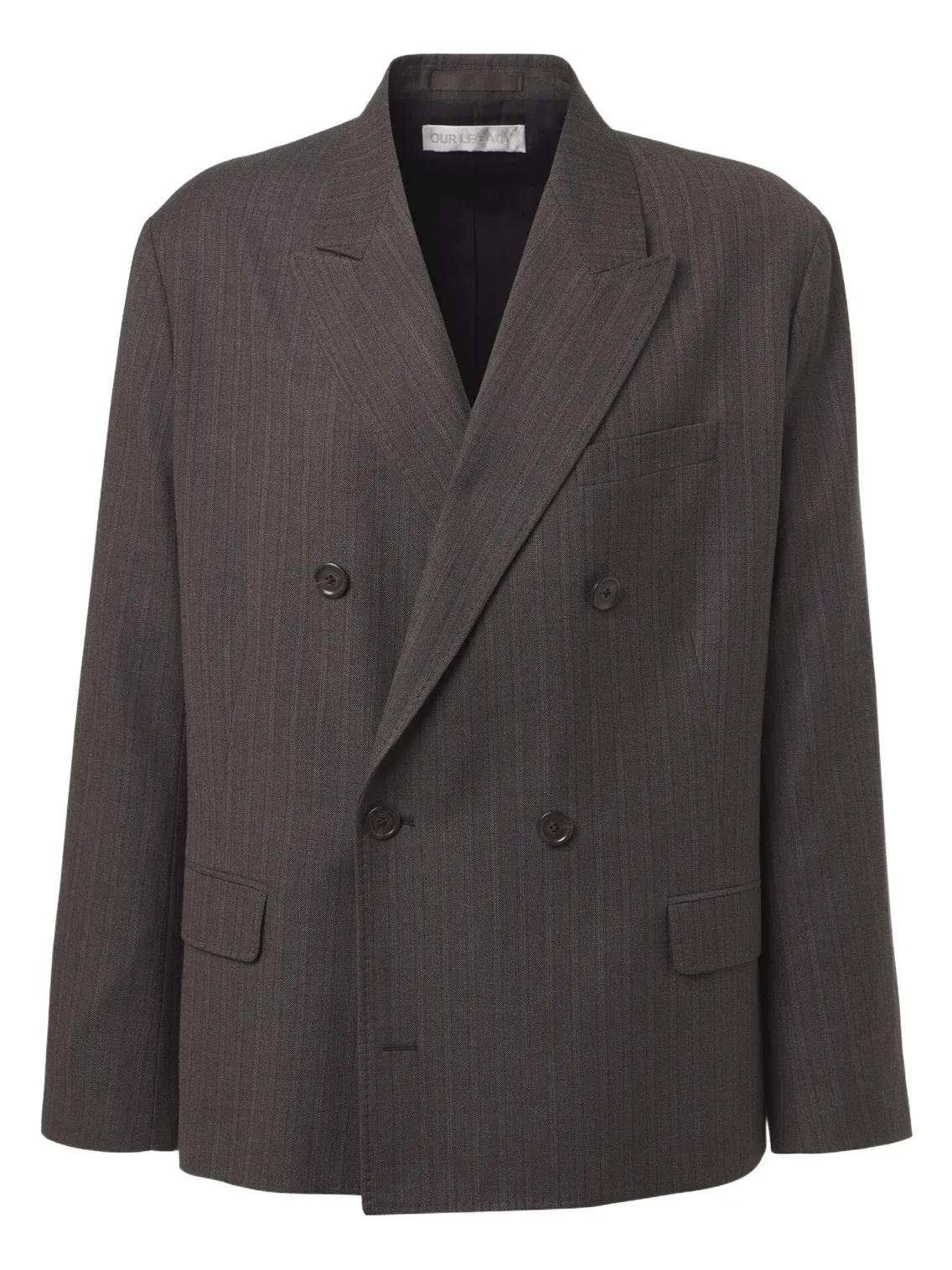 Our Legacy Halt striped wool and cotton blazer