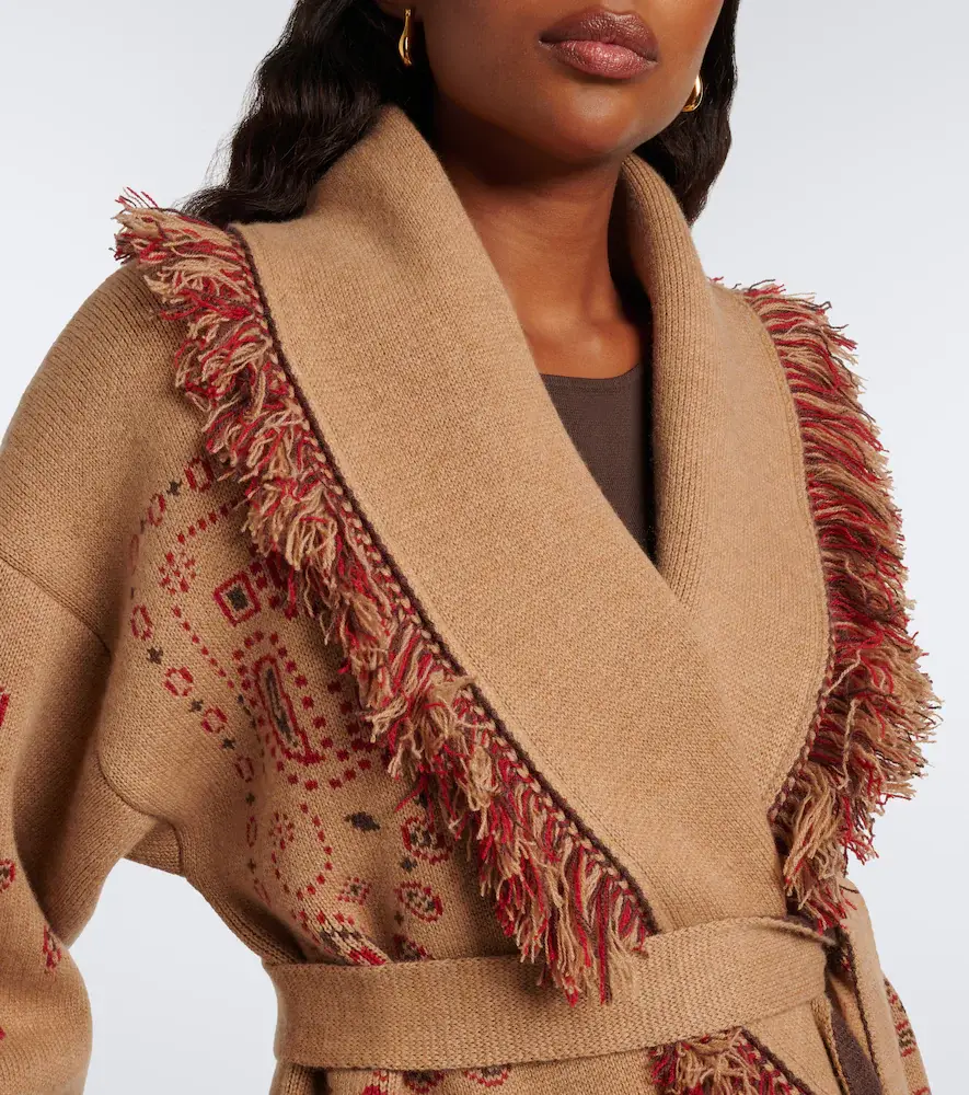 Alanui Bandana jacquard cashmere cardigan | Thumbnail 5 Alanui Bandana jacquard cashmere cardigan | Thumbnail 5