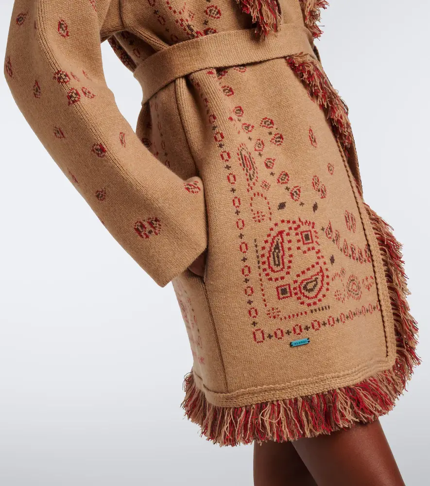 Alanui Bandana jacquard cashmere cardigan | Thumbnail 6 Alanui Bandana jacquard cashmere cardigan | Thumbnail 6
