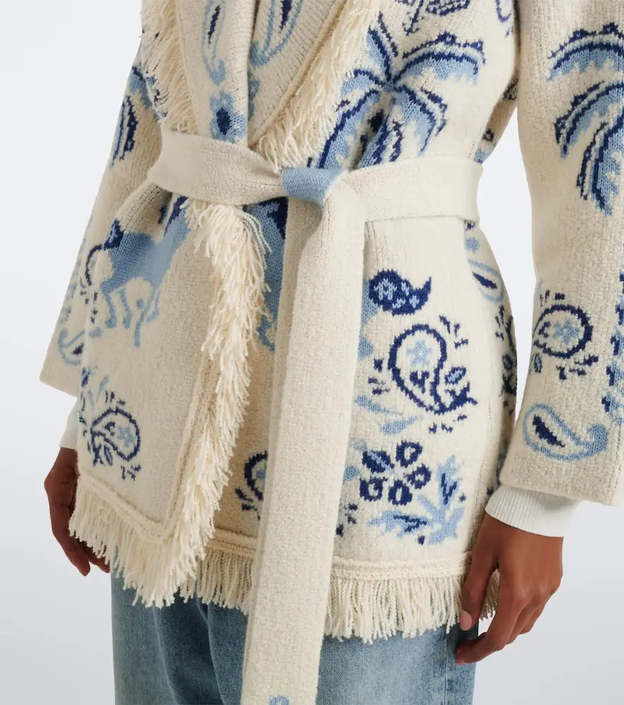 Alanui Island Roots Foulard wool, cashmere, and cotton cardigan | Thumbnail 2 Alanui Island Roots Foulard wool, cashmere, and cotton cardigan | Thumbnail 2