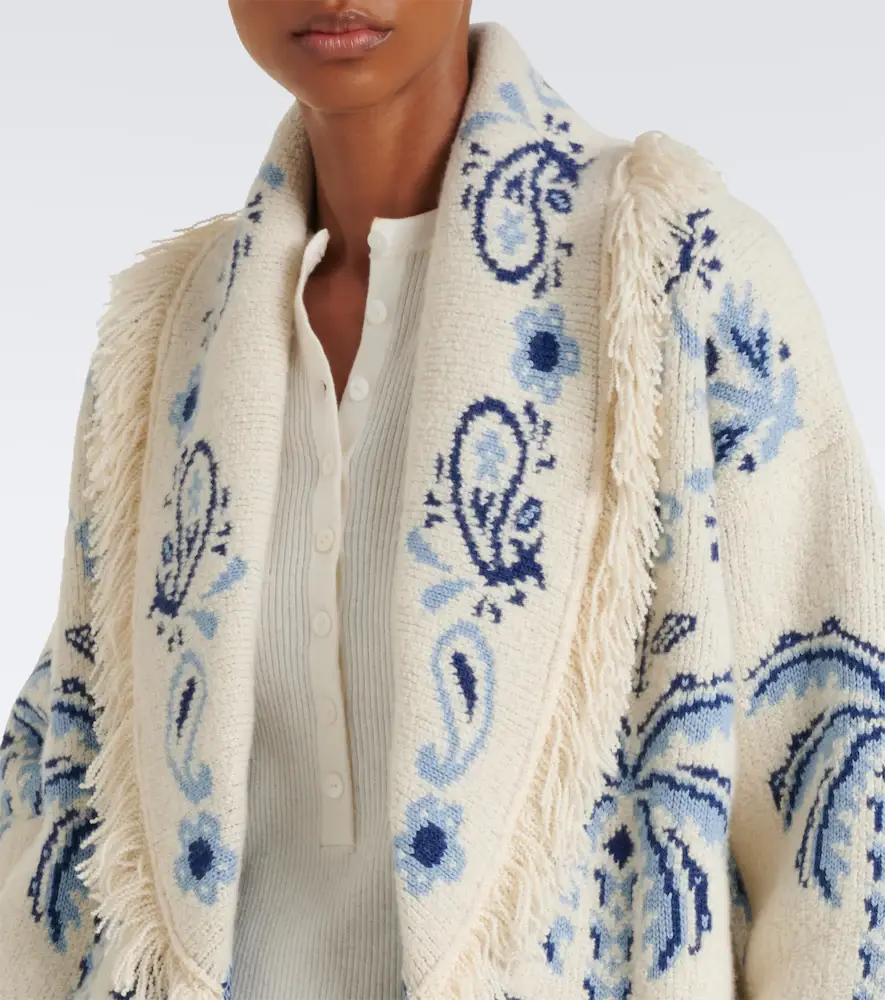 Alanui Island Roots Foulard wool, cashmere, and cotton cardigan | Thumbnail 3 Alanui Island Roots Foulard wool, cashmere, and cotton cardigan | Thumbnail 3