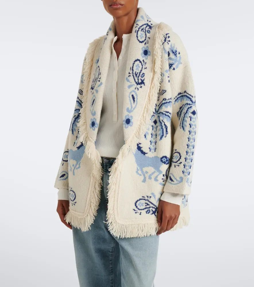 Alanui Island Roots Foulard wool, cashmere, and cotton cardigan | Thumbnail 7 Alanui Island Roots Foulard wool, cashmere, and cotton cardigan | Thumbnail 7