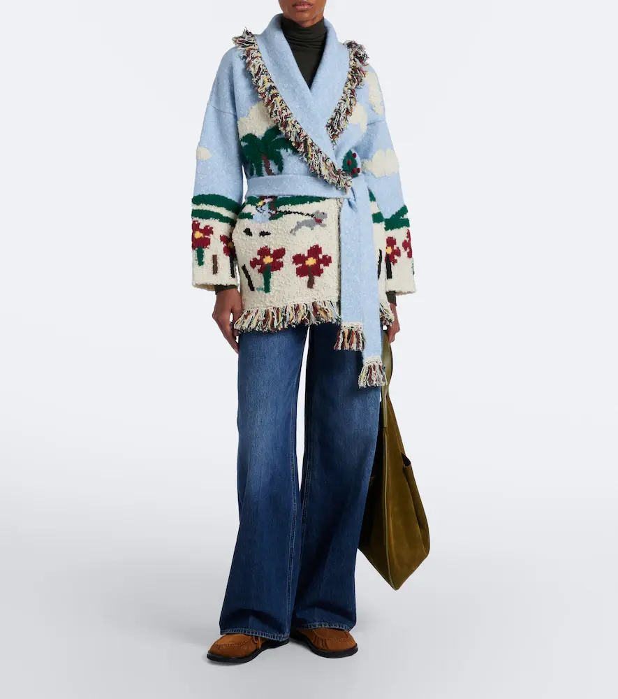 Alanui Casa intarsia wool-blend cardigan | Thumbnail 5 Alanui Casa intarsia wool-blend cardigan | Thumbnail 5