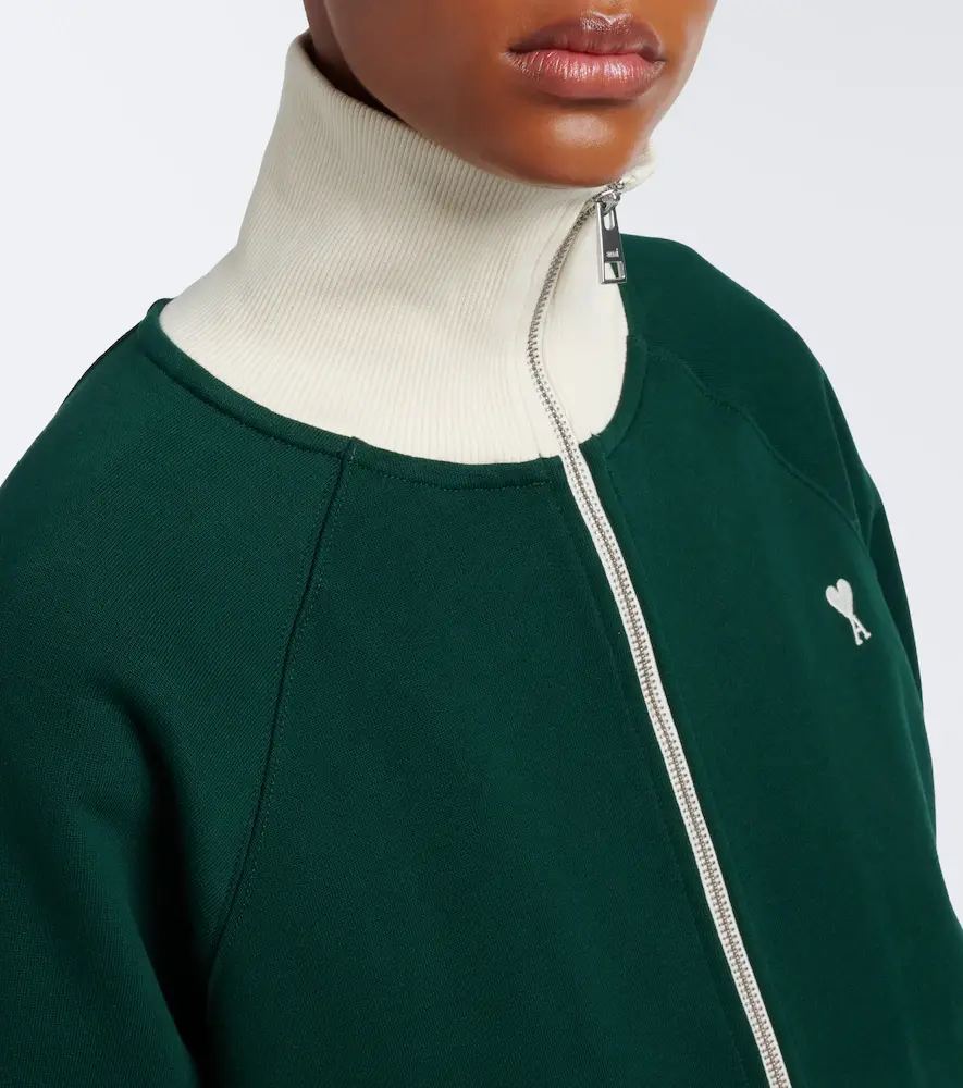 AMI PARIS Ami de Coeur cotton jersey zip-up hoodie | Thumbnail 2 AMI PARIS Ami de Coeur cotton jersey zip-up hoodie | Thumbnail 2