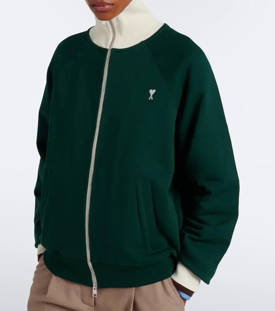 AMI PARIS Ami de Coeur cotton jersey zip-up hoodie | Thumbnail 3 AMI PARIS Ami de Coeur cotton jersey zip-up hoodie | Thumbnail 3