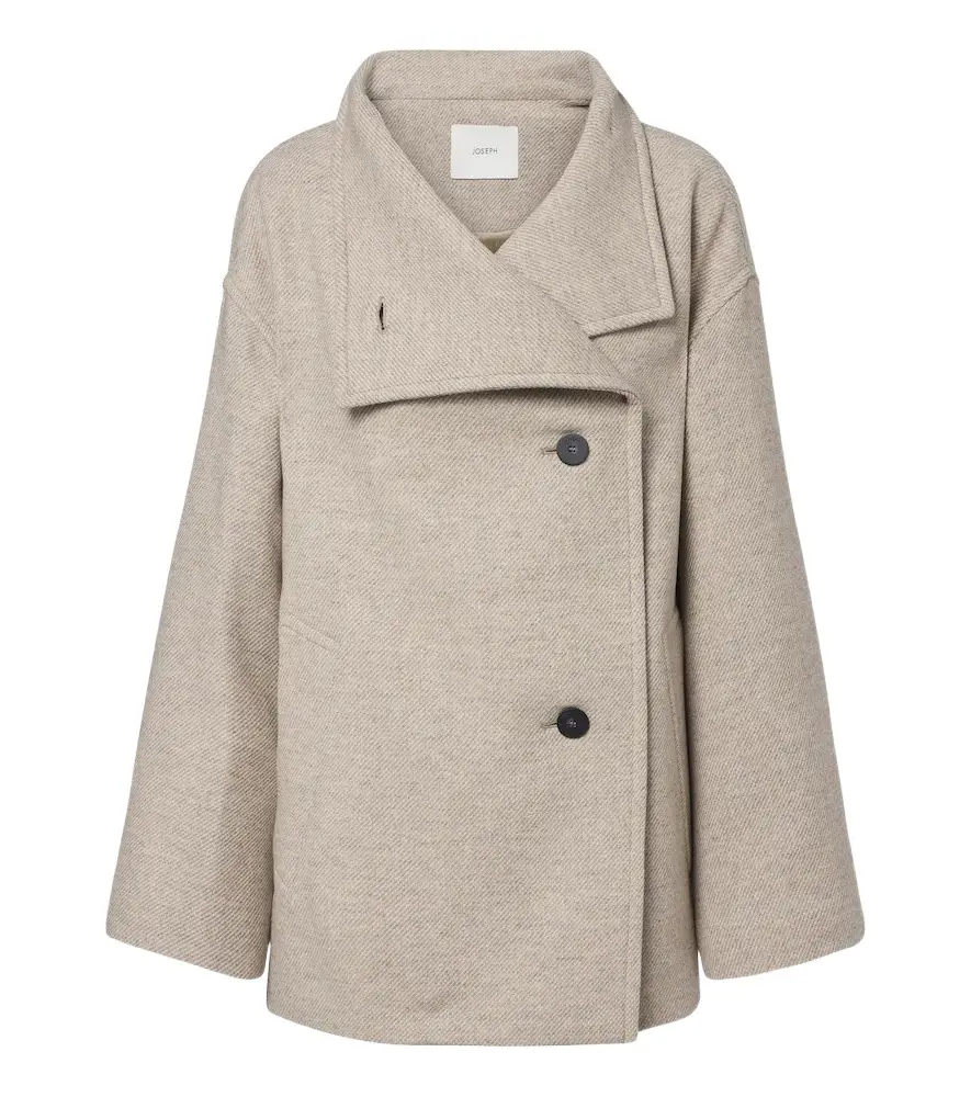 Joseph Isaia wool-blend peacoat | Image 1 Joseph Isaia wool-blend peacoat | Image 1