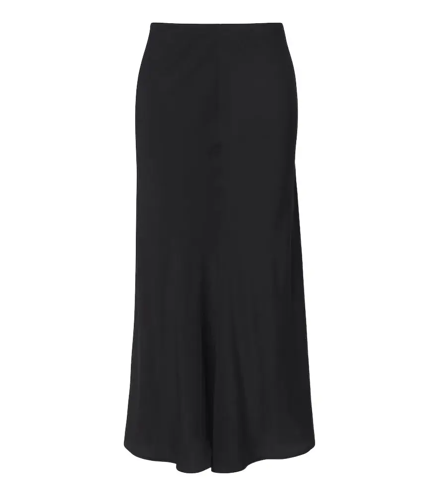 The Row Bakura silk crêpe de chine midi skirt | Image 1 The Row Bakura silk crêpe de chine midi skirt | Image 1