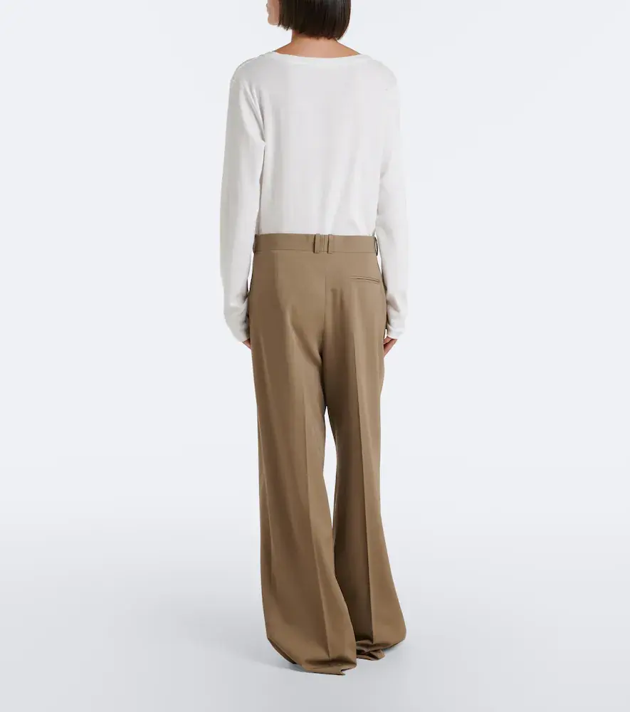The Row Daniela pleated wool wide-leg pants | Thumbnail 5 The Row Daniela pleated wool wide-leg pants | Thumbnail 5