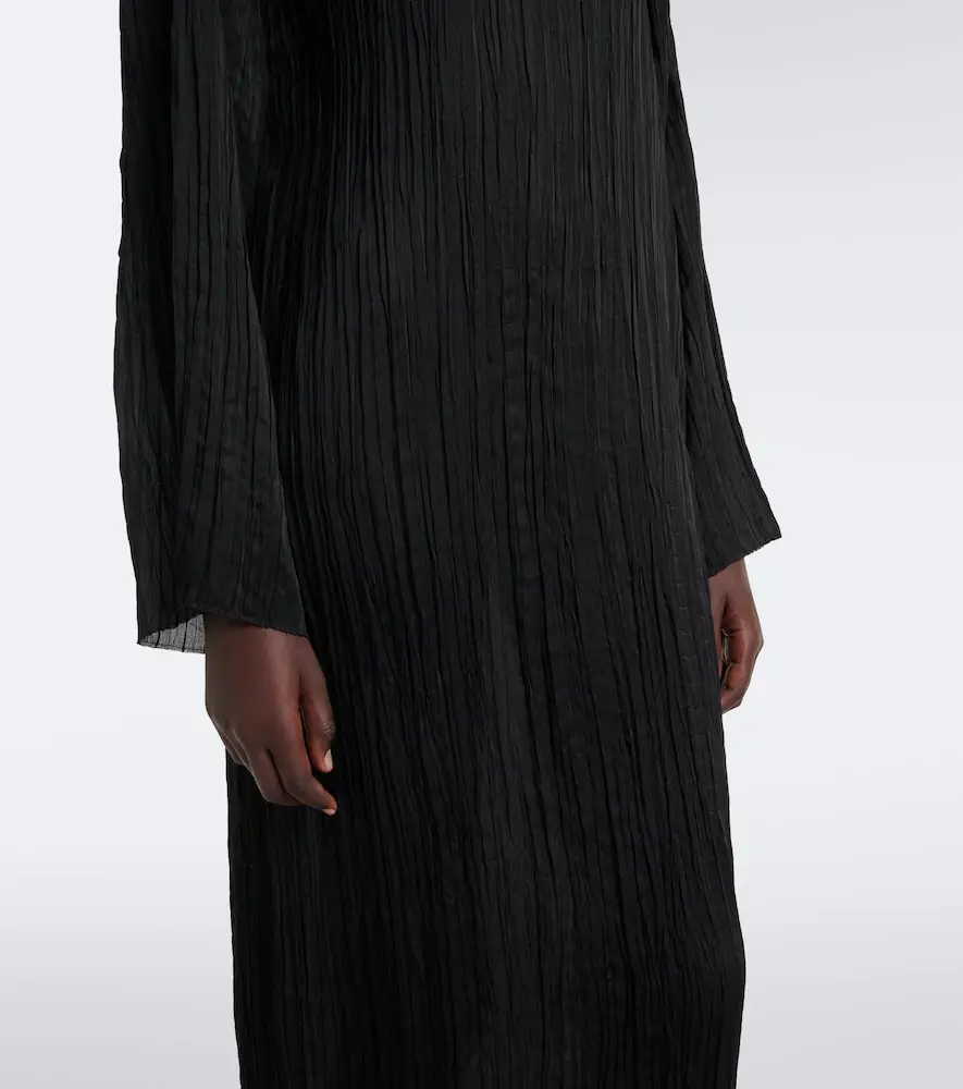 The Row Joma pleated silk midi dress | Thumbnail 2 The Row Joma pleated silk midi dress | Thumbnail 2